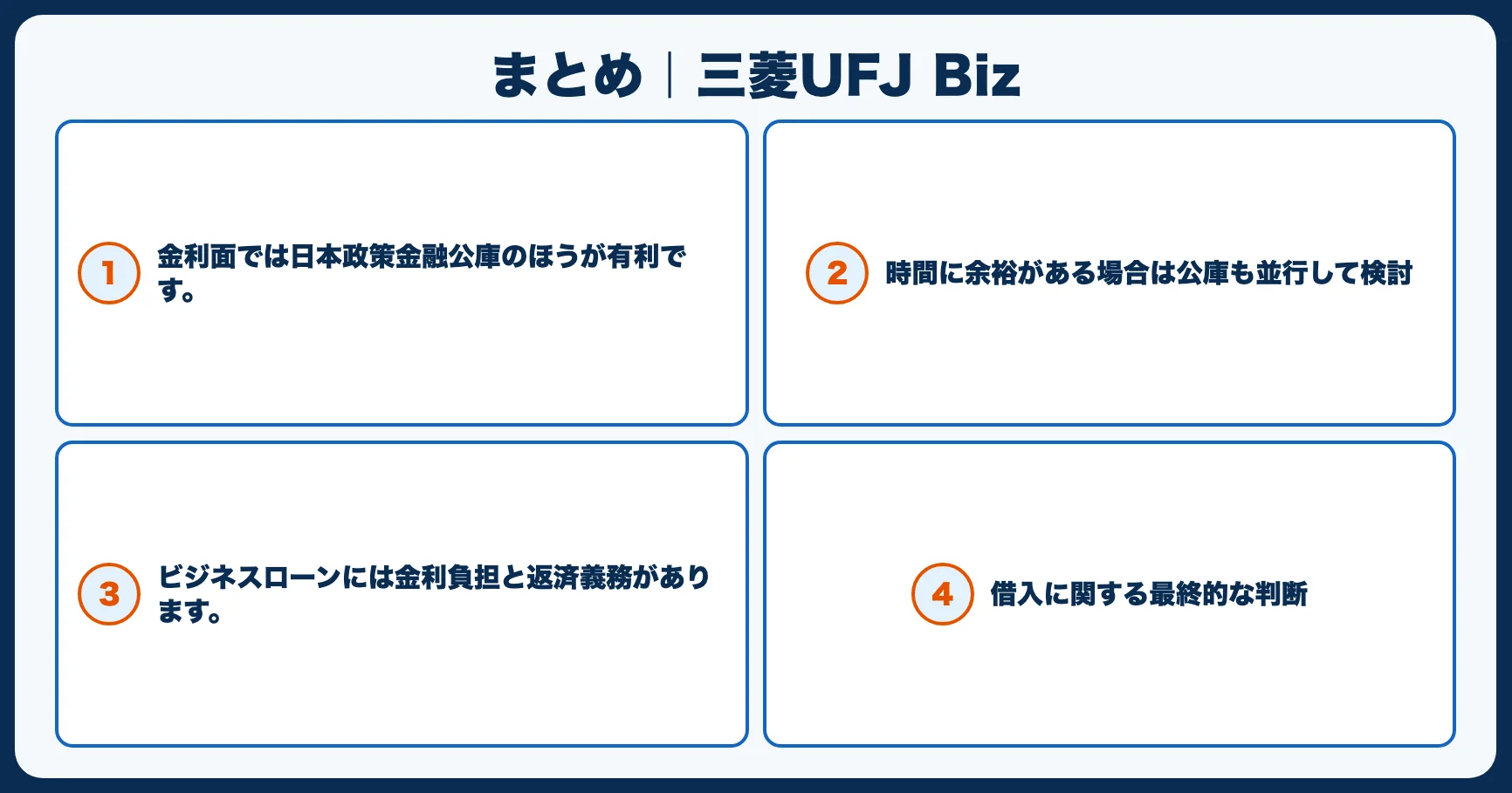 まとめ｜三菱UFJ Biz